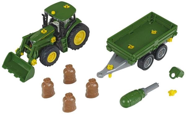 Image de John Deere avec remorque  1:24