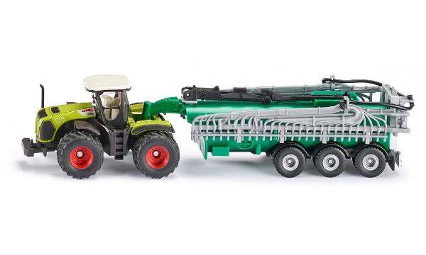 Image de Claas Xerion avec remorque épandage d'engrais 1:87