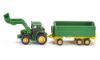 Image de John Deere avec chargeur frontal et remorque 1:87