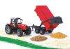 Image de Massey Fergusson7480 avec remorque basculante 1:16