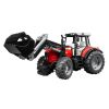 Image de Massey Ferguson 7480 avec chargeur et remorque de bois 1:16