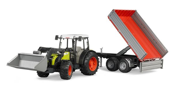 Image de Claas Nectis 267 F avec chargeur frontal et remorq Bruder