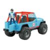 Image de Jeep Cross Country racer bleue avec conducteur 1:16 Bruder