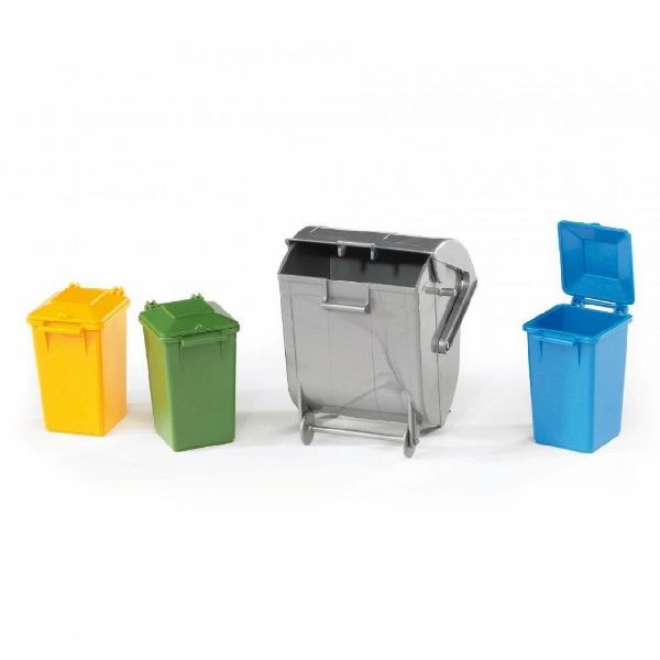 Image de 4 conteneurs poubelles 1:16