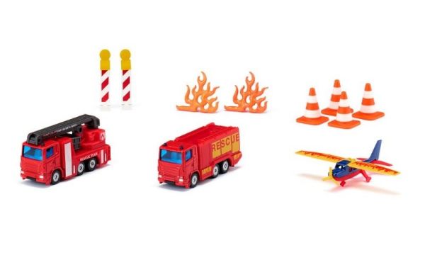 Image de Coffret cadeau pompiers ± 1:87 Siku