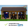 Image de Hangar en bois pour 3 tracteurs 1:16