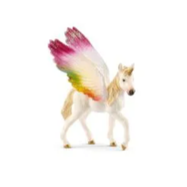 Image de Licorne Ailée Arc-En-Ciel, Poulain Schleich