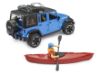 Image de Jeep Wrangler Rubicon Unlimited avec kayak et kayakiste