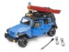 Image de Jeep Wrangler Rubicon Unlimited avec kayak et kayakiste