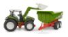 Image de Tracteur Roadmax BRUDER avec chargeur frontal et benne basculante 1:16