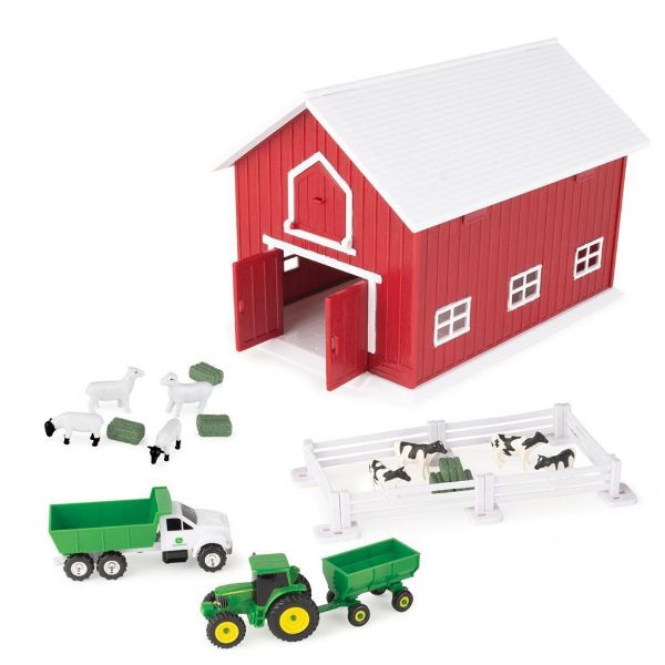 Image de Jeu de ferme John Deere avec grange 1:64