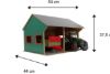 Image de Hangar en bois 2 tracteurs KIDS GLOBE 610263  1:16
