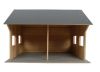 Image de Hangar en bois 2 tracteurs KIDS GLOBE 610263  1:16