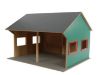 Image de Hangar en bois 2 tracteurs KIDS GLOBE 610263  1:16