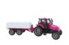 Image de Tracteur Rose avec Remorque (son et lumière)  Kids Globe 379417 1:32