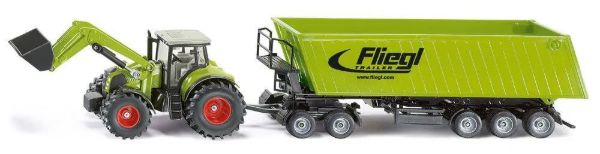 Image de Tracteur avec chargeur, dolly et benne  Siku 1:50