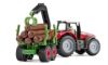 Image de Massey Ferguson avec remorque forestière 1:87
