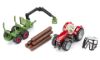 Image de Massey Ferguson avec remorque forestière 1:87