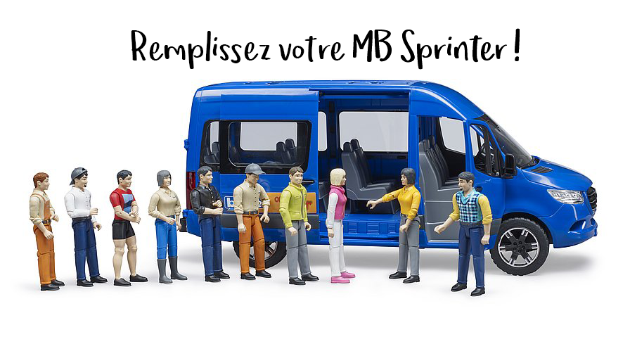 Ajoutez des figurines Bruder à votre MB Sprinter !