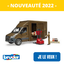 Nouveautés 2022 Bruder 02678 - camion livraison ups disponible sur Jouet Toys