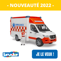 nouveautés 2022 Bruder ambulance 02676 disponible sur Jouet Toys