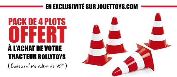 4 Plots rolly toys offerts avecle tracteur MF 7726